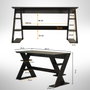Hanah Home Lungo - Escritorio de estudio Negro